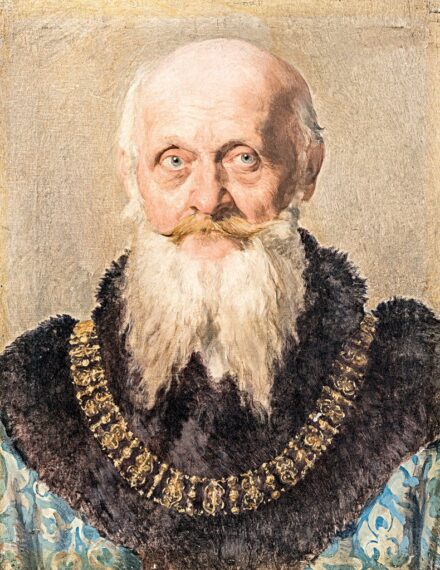 Jettmar,Rudolf (1869-1939): Szakállas férfi portréja