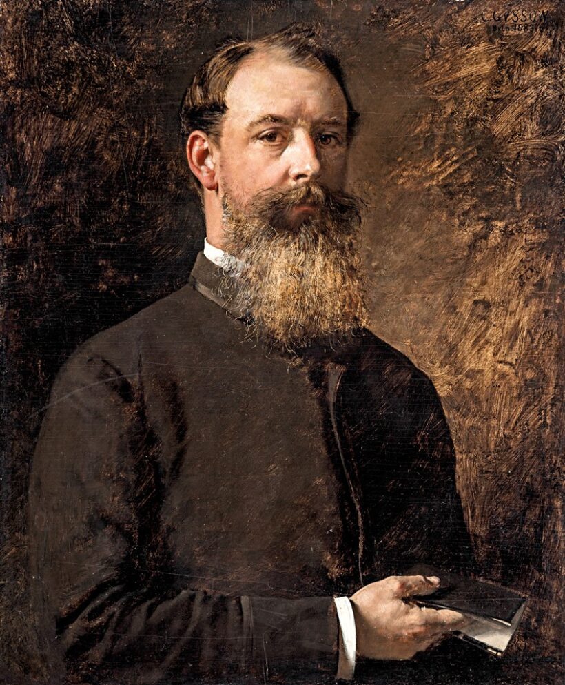 Gussow, Carl (1843-1907): Férfi portré, 1883