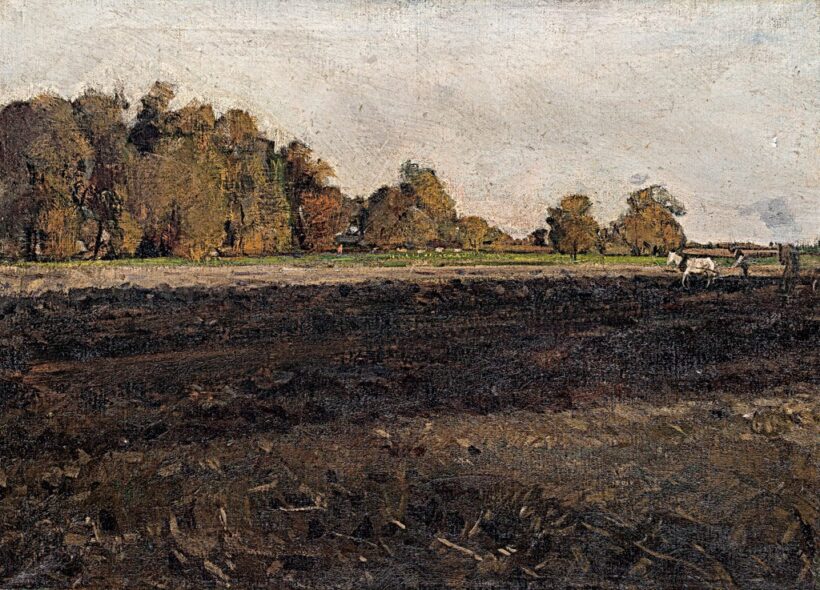 Burghardt Rezső (1884-1963): Ősszel a földeken
