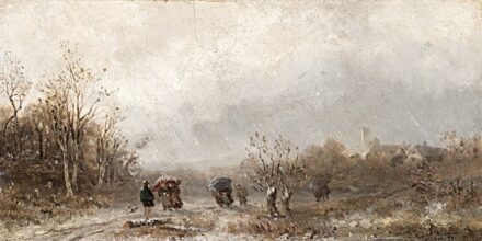 Wimmer, Conrad (1844-1905): Esős nap, 1874