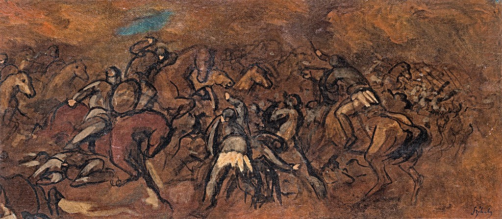 Székely Bertalan (1835-1910): Vázlat a Halászbástya freskóihoz, 1903