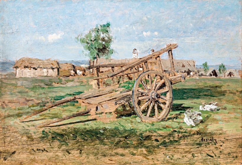 Mészöly Géza (1844-1887): Tanyarészlet, 1887   VÉDETT-NO EXPORT