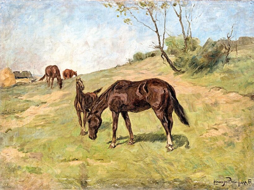Lengyel-Reinfuss Ede (1873-1942): Legelésző lovak