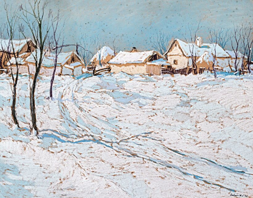 Csabai-Wágner József (1888-1967): Téli falu, 1942