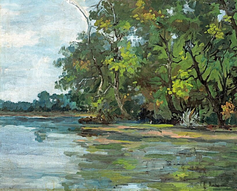Bosznay István (1868-1944): Tisza part, 1916