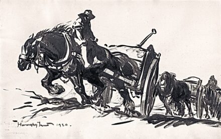 Haranghy Jenő (1894-1951): "Igáslovak", 1920