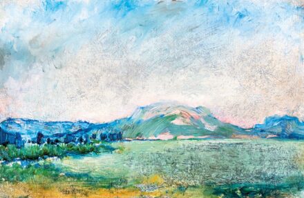Vaszary János (1867-1939): A Szentgyörgy-hegy a Balaton mellett, 1922 körül