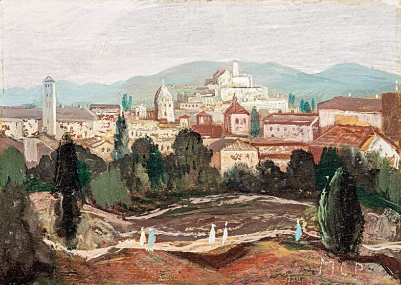 Molnár C. Pál (1894-1984): "Olasz táj", 1965