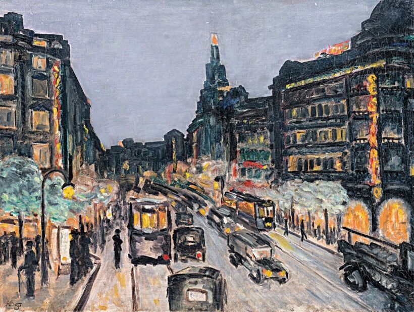 A. B. monogrammal, 20. sz.: Az Erzsébet körút a New York Palotával
