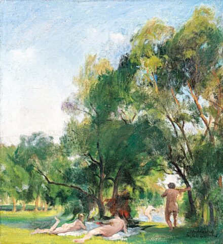 Benkhard Ágost (1882-1961): Fürdőzők, 1922
