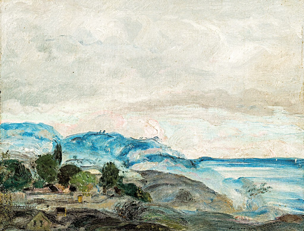 Magyar-Mannheimer Gusztáv (1859-1937): Vízparti táj