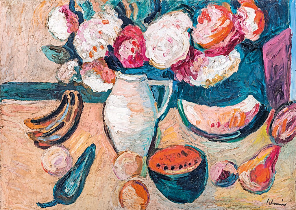 Schéner Mihály (1923-2009): Dinnyés csendélet