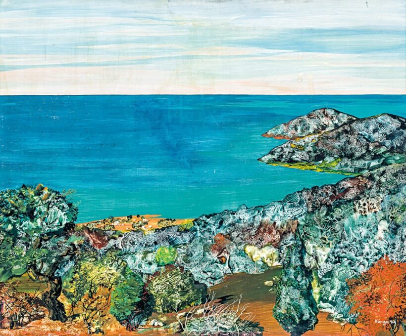Korga György (1935-2002): "Kilátás", 1964