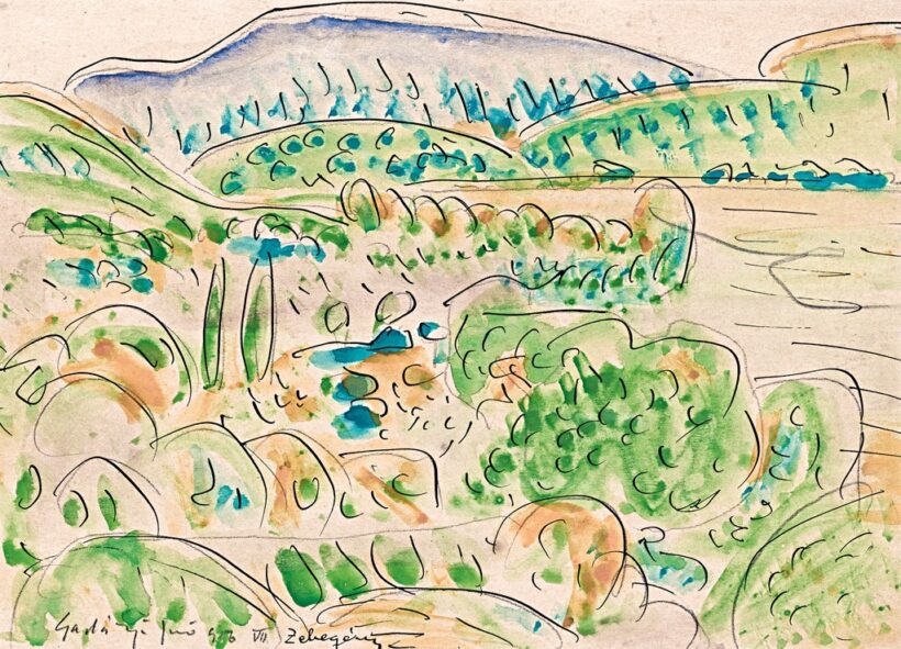 Gadányi Jenő (1896-1960): "Zebegény", 1956