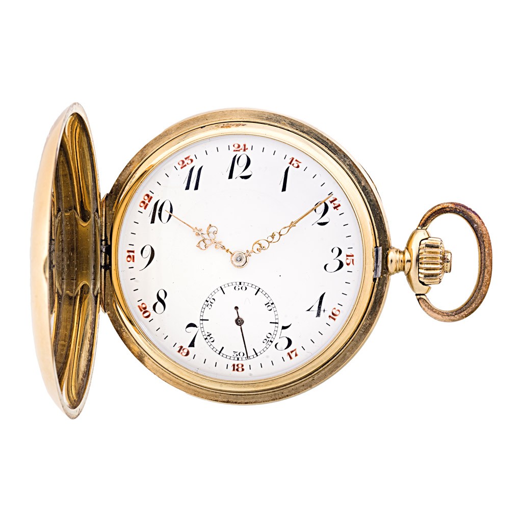 Duplafedeles férfi zsebóra