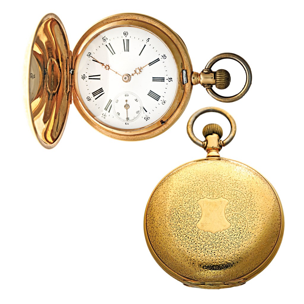 Duplafedeles férfi zsebóra