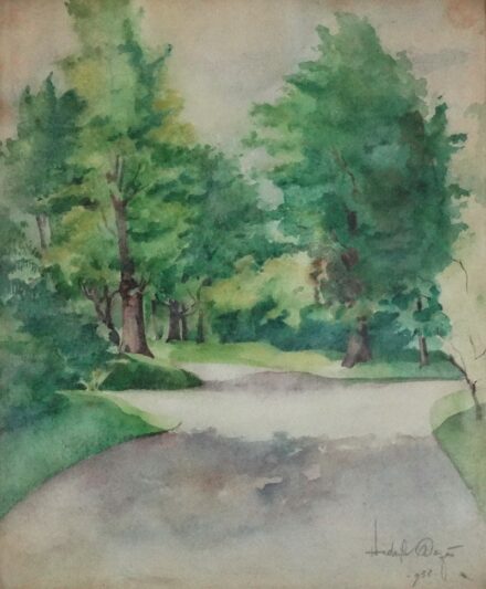 Hideg Dezső: Erdei út, 1938