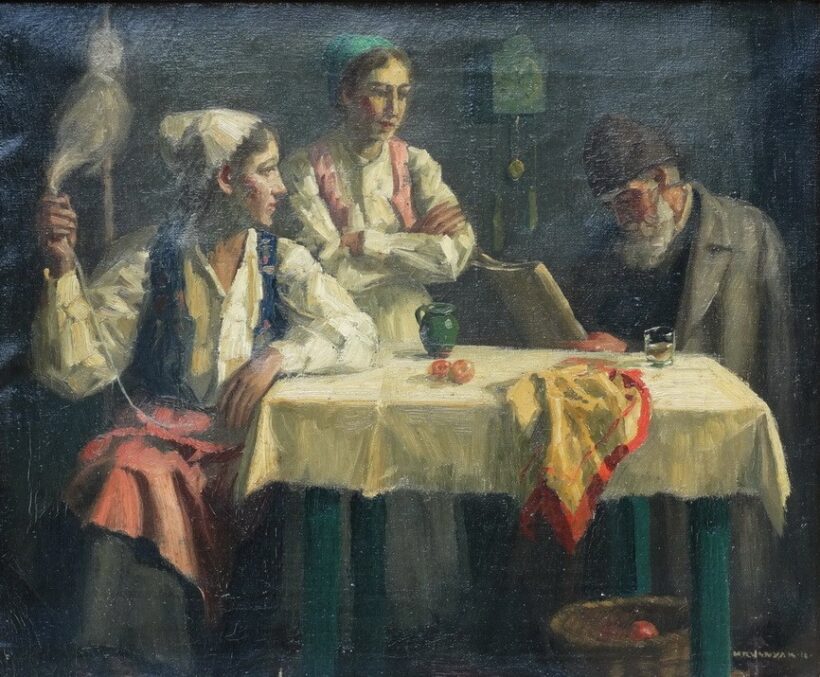 Krusnyák Károly (1889 - 1960): Asztalnál
