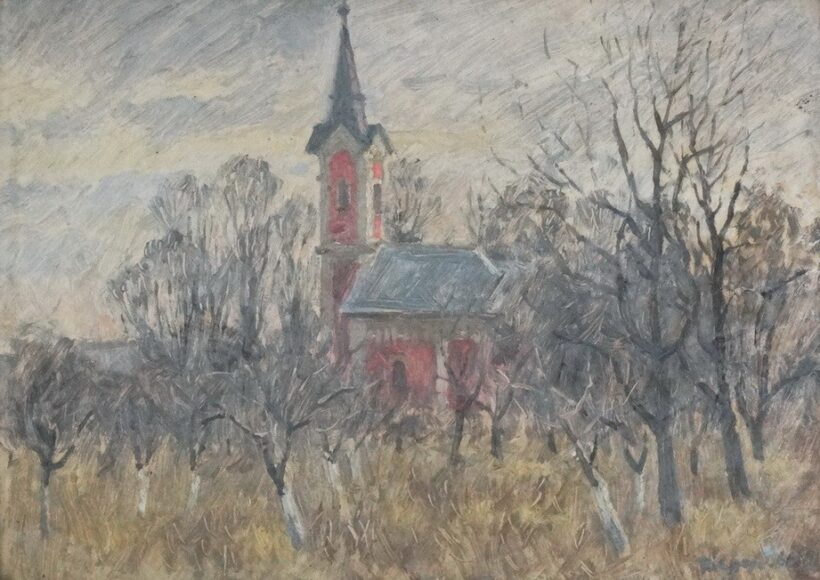 Rieger Győző (1869-1944): Templom, 1966
