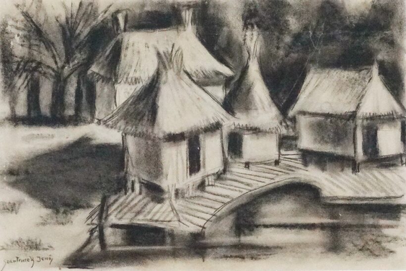 Szantrucsek Jenő (1903 - 1965): Afrikai kunyhók