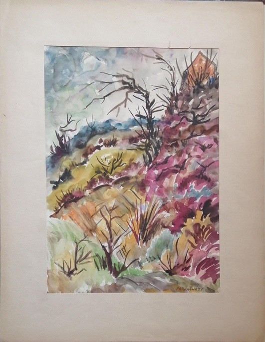 FARKASHÁZY MIKLÓS (1895-1964) Domboldal - Image 3