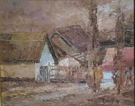 SZANTHOFFER IMRE (1930-2007) Falusi utca
