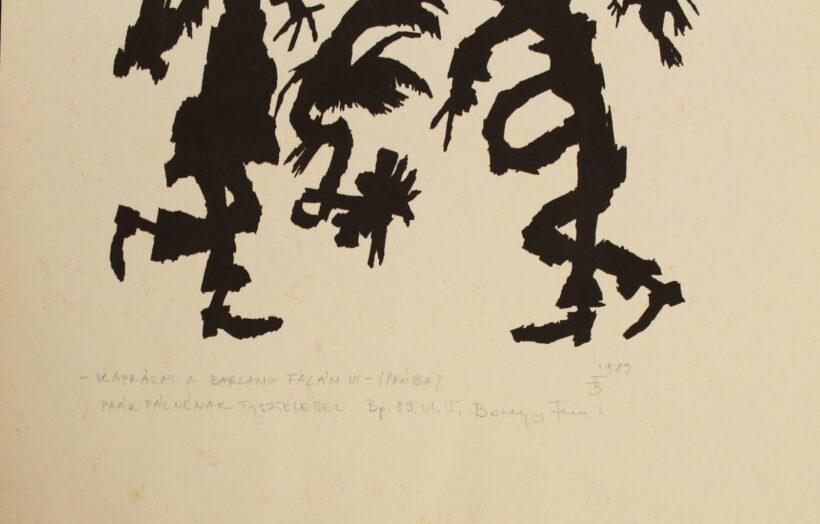Banga Ferenc (1947): Káprázat a barlang falán, 1989. ajánlással - Image 2
