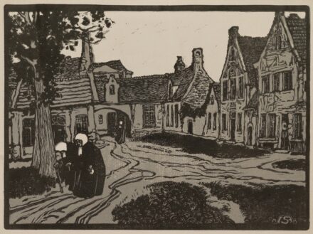 Dobai Székely Andor (1877 - 1947): Régi flamand város, 1908