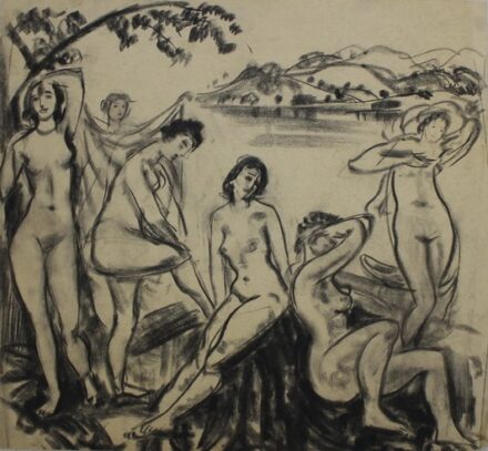 Kupferstein Imre ( ? - 1944): Lányok a vízparton