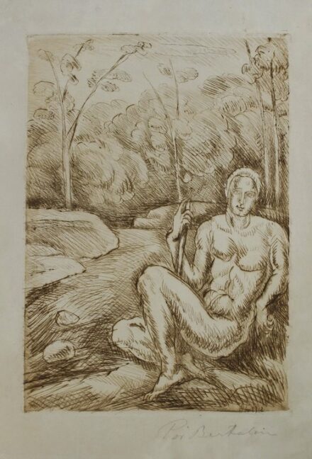 Pór Bertalan (1880 - 1964): Fiú erdőben, 1912
