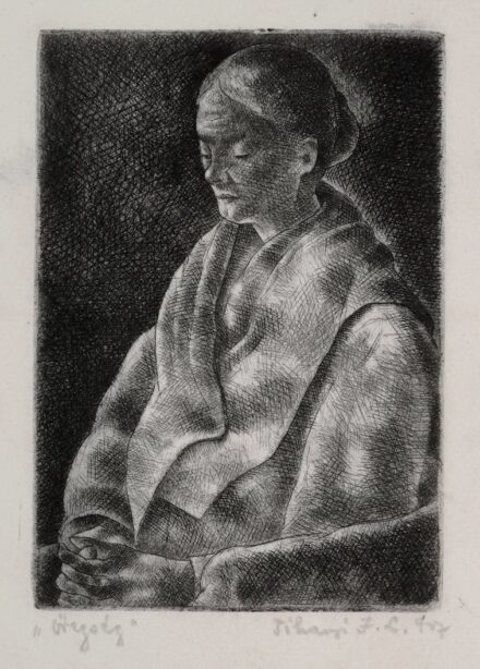 Tihanyi János Lajos (1892 - 1957): "Öregség", 1927
