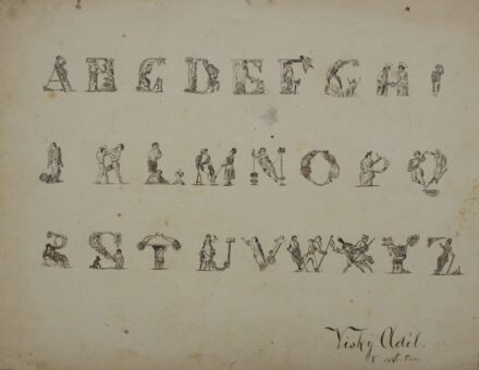 Visky Adél (Benyovszky S. édesanyja): ABC-rajz, 1860 körül