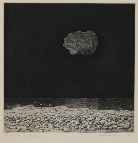 Wiest József (1951 - 2006): Köves táj, 1980