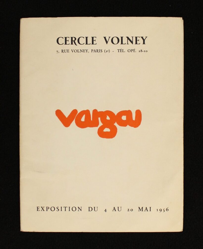 Varga Ferenc (1906 - 1989) szitanyomata 1956-os kiáll. katalógusban, Kompozíció