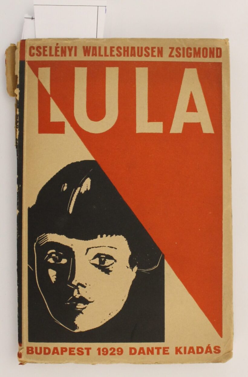 Cselényi Walleshausen Zsigmond címlapja, ólommetszetei saját könyvében: Lula, Dante kiadó 1929