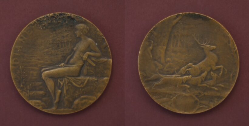 Abel Lafleur (1875-1953): Diane (Diana, vadászat istennője, akt)