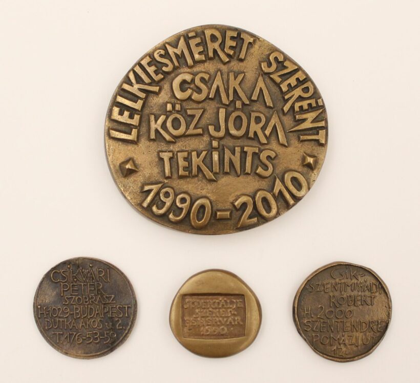 Névjegyérmek, 4 db : Első Magyar Látványtár, ef Zámbó, Csikvári Péter,Csikszentmihályi - Image 2