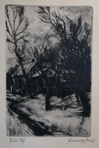 REMSEY JENŐ (1885-1980 )Téli táj