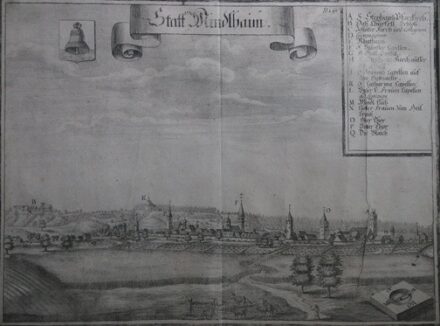 NÉMET METSZŐ 18. SZÁZAD Mindelheim látképe
