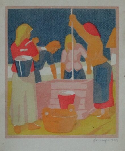 Faragó Endre (1901 - 1943): Kútnál, 1929