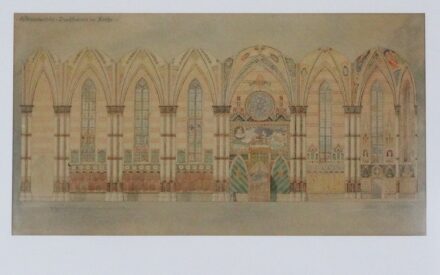 Lohr Ferenc (1871-1946). - Greiner Károly: Templombelső