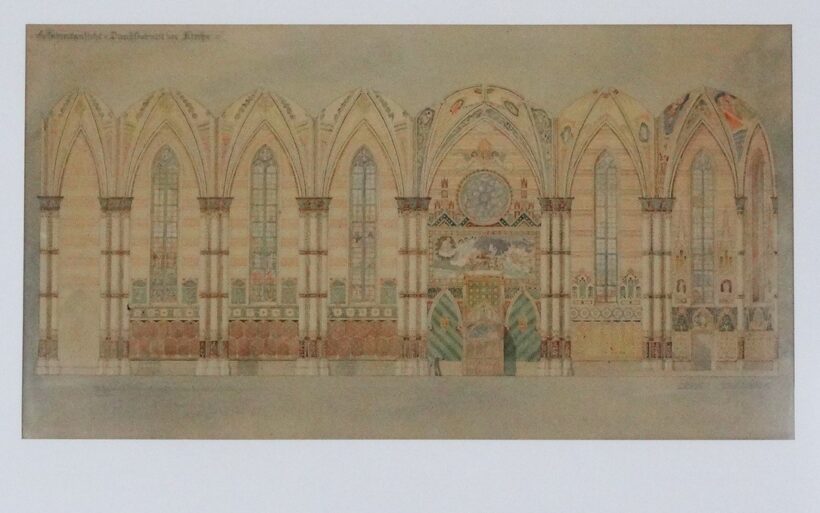 Lohr Ferenc (1871-1946). - Greiner Károly: Templombelső
