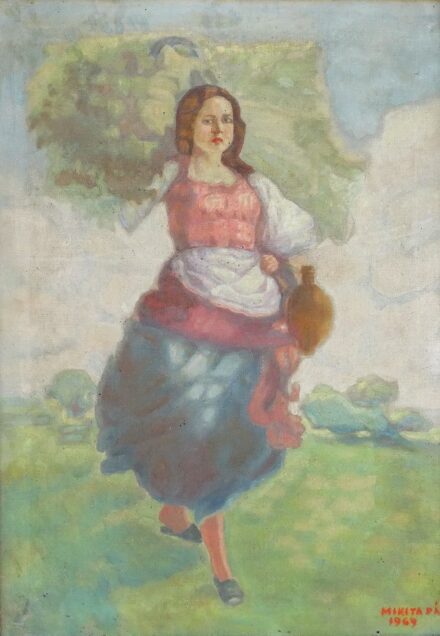 Mikita Pál: Lány korsóval, 1969