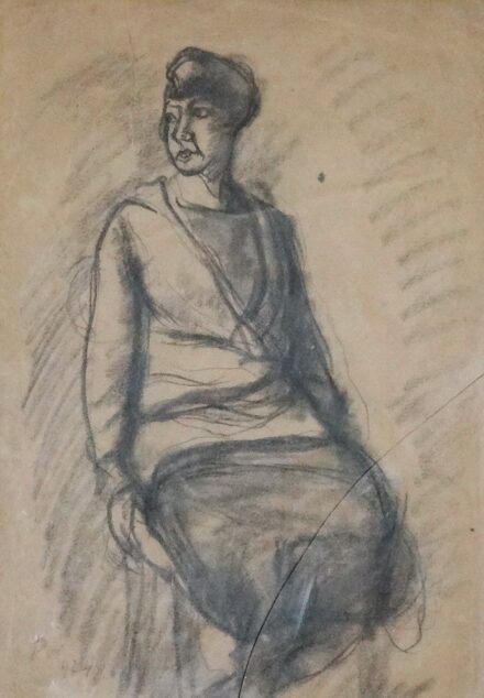 Pór Bertalan (1880 - 1964): Női portré, 1924