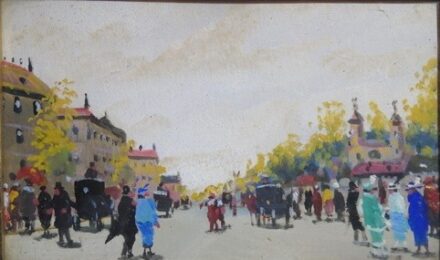 BERKES ANTAL (1874-1938) Utcakép
