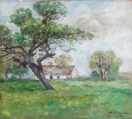 Szlányi Lajos (1869-1949): Szolnoki táj, 1920