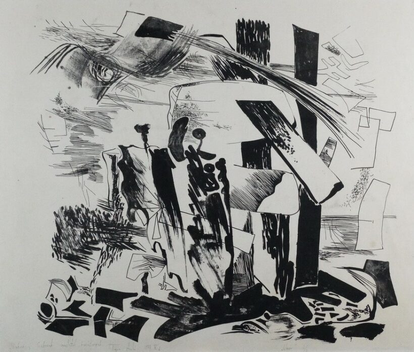 Topor András (1944 - 1997): Nyár, 1977