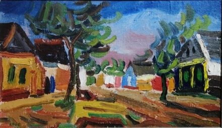 STOJAN TRUMIC (Szerbia 1912-1983) Utcarészlet