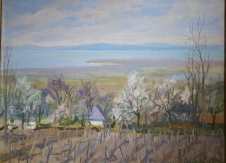 CSÁKI-MARONYÁK  JÓZSEF (1910-2002) Kilátás a Balatonra