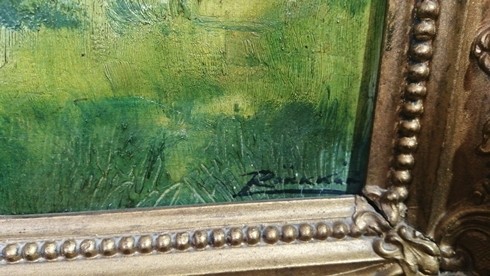 ISMERETLEN FESTŐ Birkanyáj a fák alatt - Image 2